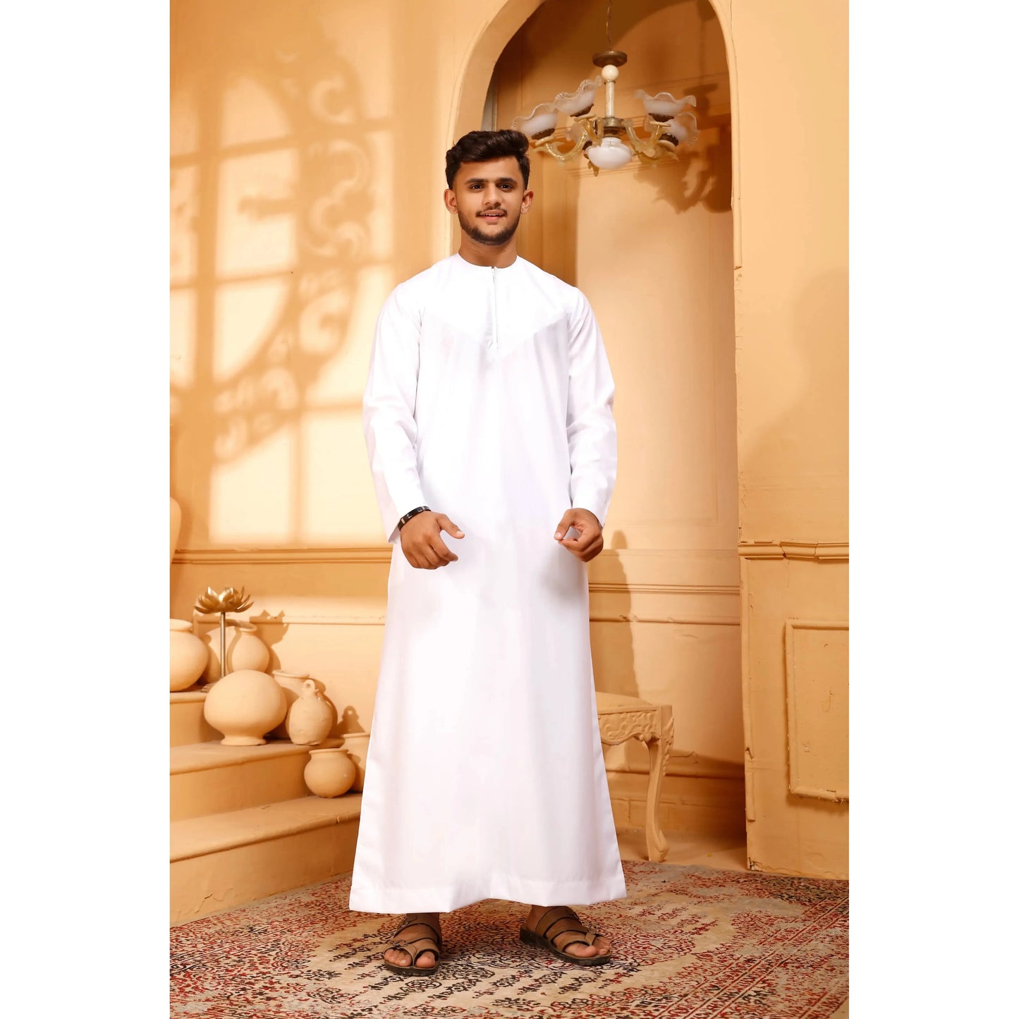 Matte White Omani Thobe