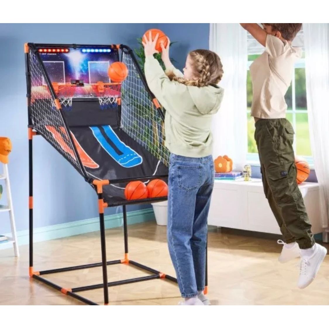 Double Shot Basketball Arcade Game with LED