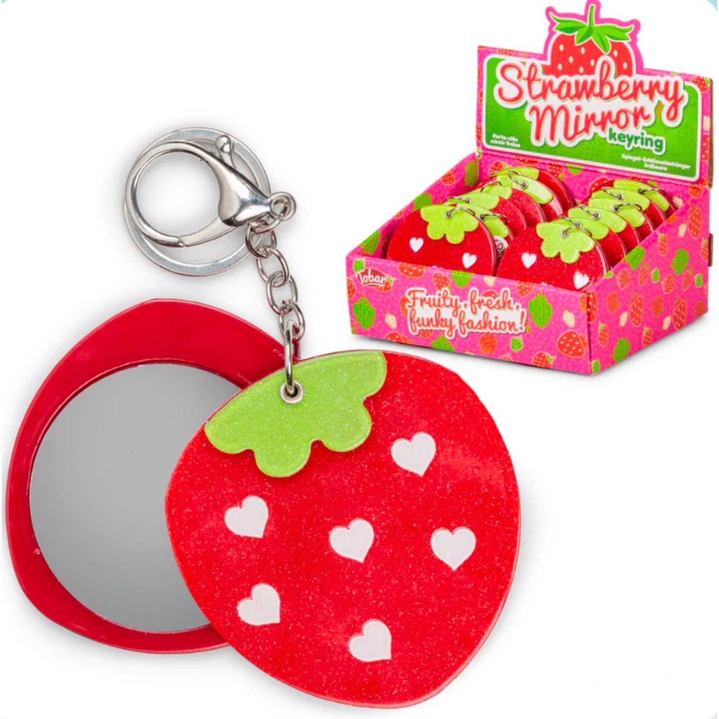 Strawberry Mirror Keyring - BUY 2 GET 1 FREE