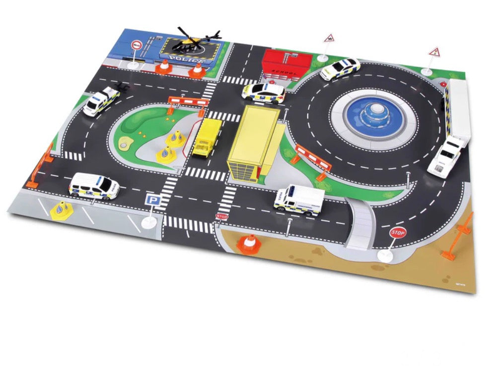 Fresh Metal Emergency Force Playset Inc Playmat