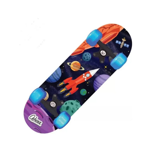 Space Skateboard With Flashing Wheels 17 Inch