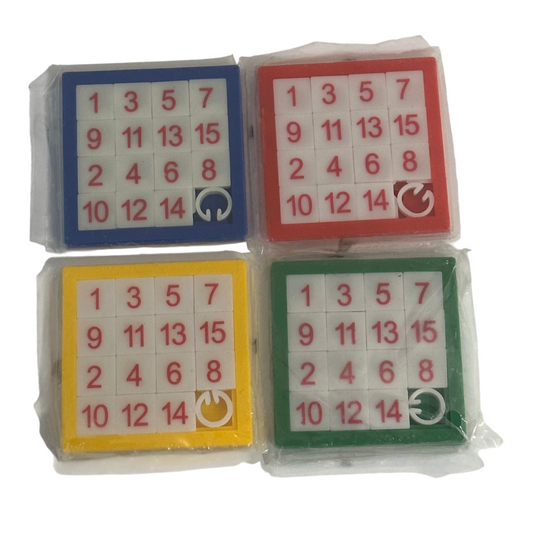 Slide Number Puzzle (Choose From 4 Colours) - BUY 2 GET 1 FREE