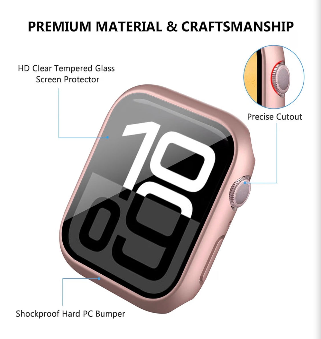 20 Pack Apple Watch Series 11 10 42mm 46mm Tempered Glass Screen Protector